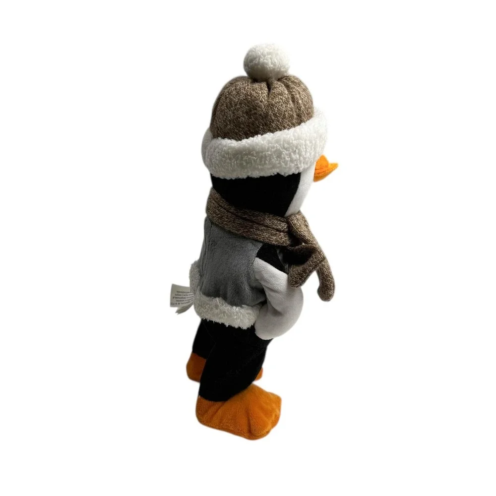 Gemmy Shuffler Animated Christmas Penguin Sings Honey I'm Good Dances SEE VIDEO